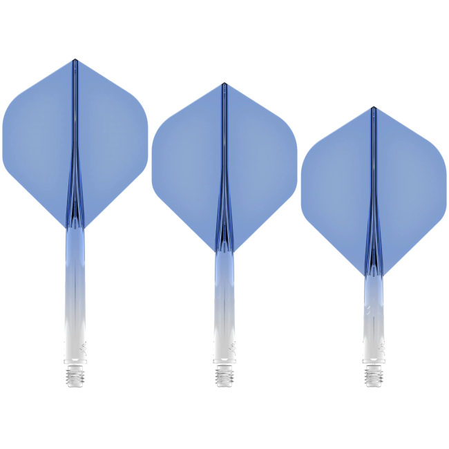 Mission Force 90 Moulded Flight & Shaft System Blau/Transparent - Standard No2